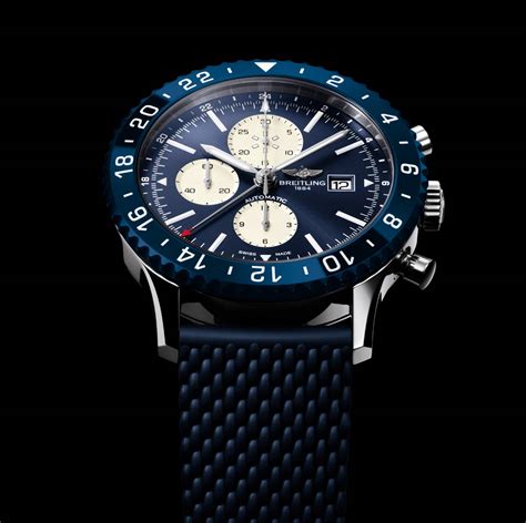 breitling chronoliner blue|Breitling chronoliner vintage.